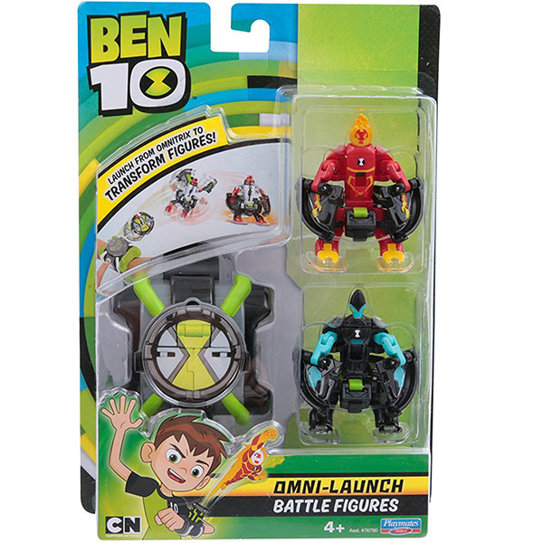 Набор Ben 10 – Омнизапуск. Человек-огонь и Молния  